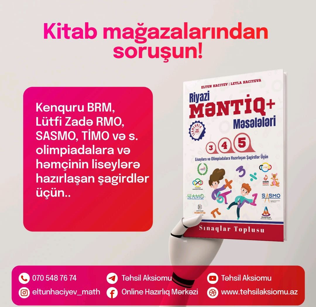 Riyazi Məntiq+ Məsələləri