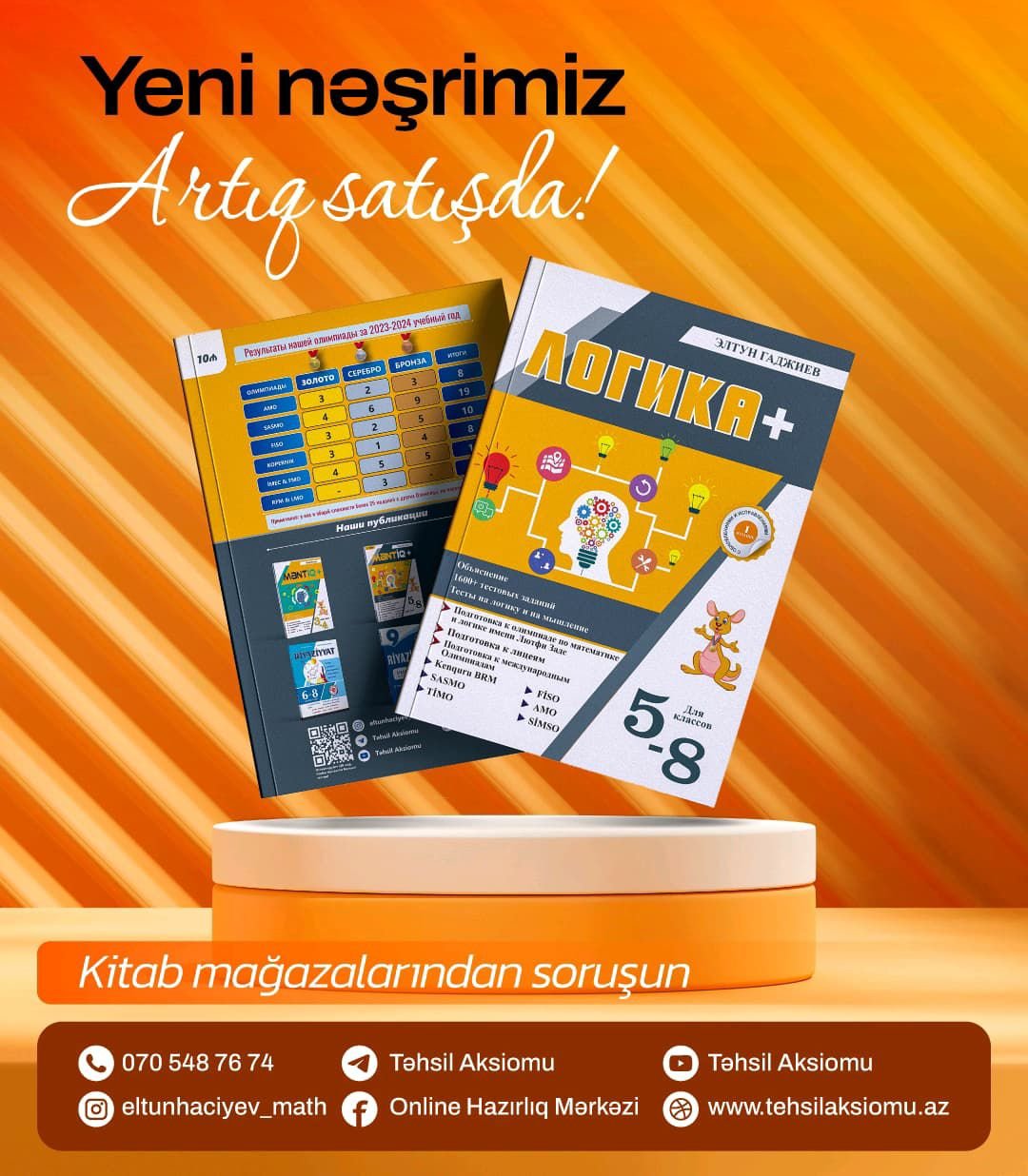 ''Логика+'' Rus bölməsi üzrə təhsil alan 5-8-ci sinif şagirdləri üçün vəsait.